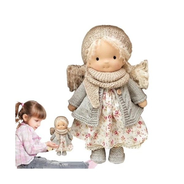 Poupée Faite à la Main, poupée Douce et Mignonne de Bon augure, Jouet en Peluche, Mini poupée de Noël pour Enfant Filles, Cad