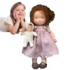 Poupée Faite à la Main, poupée Douce et Mignonne de Bon augure, Jouet en Peluche, Mini poupée de Noël pour Enfant Filles, Cad