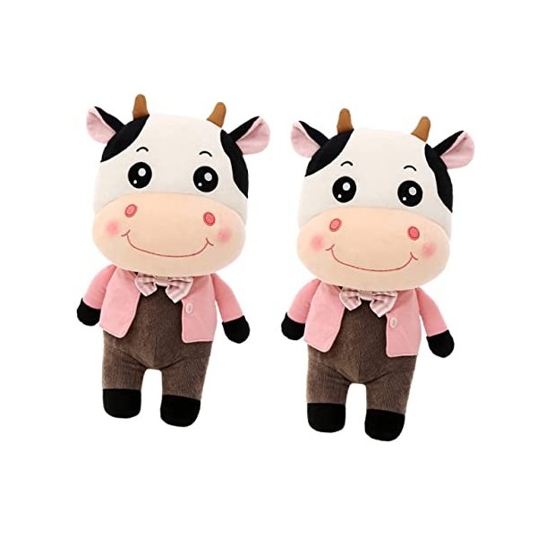 NOLITOY 1 Pc Poupée De Vache Poupée Mascotte 2021 Poupée du Nouvel an Poupée Mascotte du Nouvel an Poupée en Peluche Présente