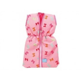 cavernedesjouets Turbulette pour LIEF Rose Imprime 29x44x4,5cm pour Poupee - Sac de Couchage - Accessoire lit Poupon