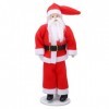 1:12 Dollhouse Santa Claus Doll Céramique Rotative Mini Dollhouse Père Noël Figure avec Base De Support pour Dollhouse Décora