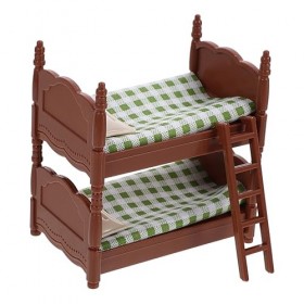 Hohopeti Modèle De Chambre à Coucher De Maison De Poupée Petites Figurines De Meubles De Maison De Poupée en Bois Mini Meuble