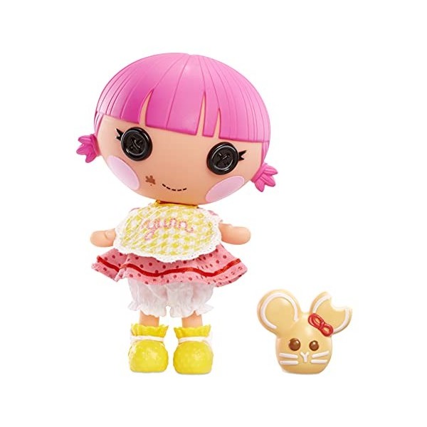 Lalaloopsy Littles Sprinkle Spice souris Cookie – Poupée boulangère de 18 cm avec 1 tenue rose & jaune interchangeable, dans 