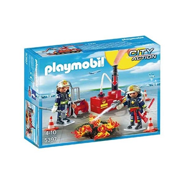 Playmobil 5397 Pompiers avec matériel dincendie