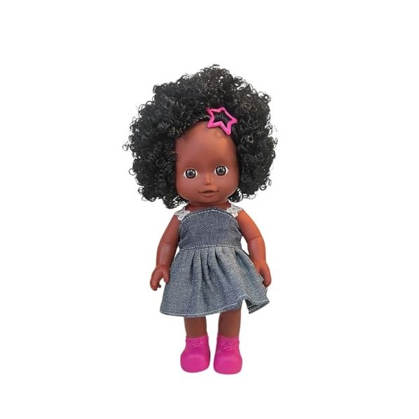 Wontool Poupée Renaissante Noire Africaine | Jouet De Poupées Bébé Fille Reborn De 10 Pouces | Poupée Fille Noire Aux Cheveux