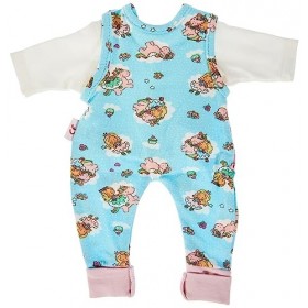 Heless- Grenouillère avec T-Shirt pour Poupée Licorne Emil et Fée Emma Taille 28-35 cm, 10128298