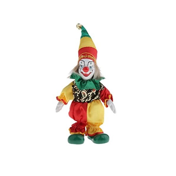MagiDeal Clown Poupée Halloween Ornement de Noël Bouffon Jouet pour
