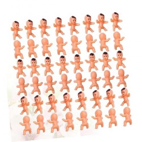 Totority 100 Pièces Jouets Drôles pour Bébé Mini Bébés en Plastique Poupées pour Enfants Poupées Cadeaux pour Enfants Faveurs