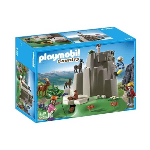 Playmobil - 5423 - Figurine - Alpinistes Et Animaux De La Montagne