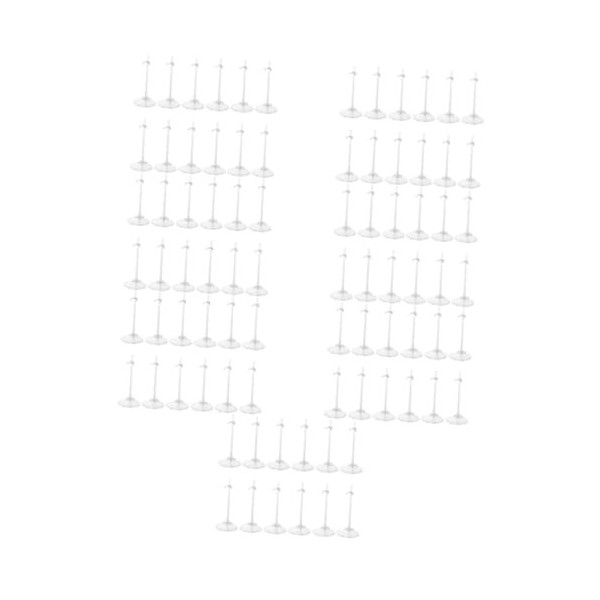 Toyvian 15 Pièces Stand Debout De Poupée Support De Réglable Support De Poupée Noir Bases De Support De Figurine Représente L