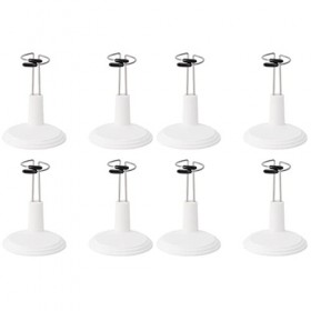 SAFIGLE Supports De Poupées en Fil De Fer 8 Pièces Modèle De Maison De Poupée avec Action Robes Portables Marionnettes Suppor