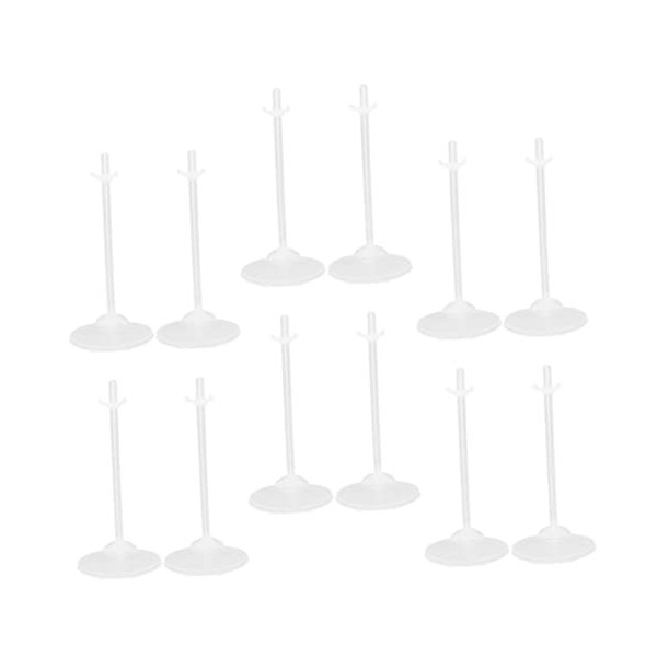 Socle Exposition Figurine Cobee Support De Poupées, 6 Pièces Support D' exposition De Poupées Transparent Mini Support De Supports Affichage Poupées Barbie