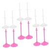 Toyvian 24 Pièces Poupée Debout Pince Fille Poupées Accessoires pour Filles Mini Figurine daction De Poupée Support De Poupé