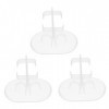 Toyvian 3 Pièces Poupée Cintre Miniature Poupées Blanc en Plastique Cintres en Plastique Bébé Poupée Petite Poupée Stand Supp