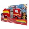 Disney Junior - UNITÉ DE Rescue - BO Y Flash - Figurine daction et Camion de Pompiers Jouet avec Friction et Fonction Hippoc