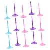 ibasenice 20 Pièces Panier Jouet Mannequin Modèle Stand Poupée Présentoir Figurine Stand Support Transparent en Plastique Béb
