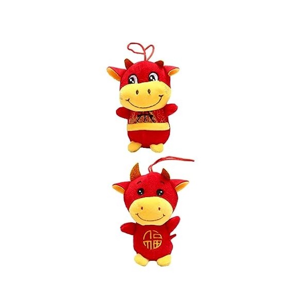 ABOOFAN 2 Pièces Mascotte De LAnnée du Bœuf Vache Année du Bœuf Mascotte De LAnnée du Bœuf Pendentif De Vache Année du Bœuf