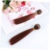 VILLCASE 5 Pcs Bjd Poupée Cheveux Poupée Barbiegirl Extensions De Cheveux Pièce Jointe Queue De Cheval Perruques Poupée Faisa