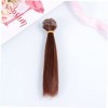 VILLCASE 5 Pcs Bjd Poupée Cheveux Poupée Barbiegirl Extensions De Cheveux Pièce Jointe Queue De Cheval Perruques Poupée Faisa