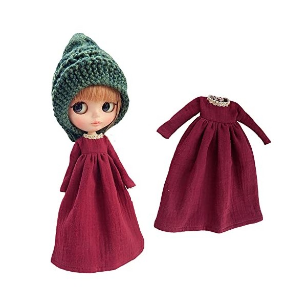 XiDonDon Poupée Vêtements Robe Costume pour Blyth, Ob24, Licca, Azone BJD Poupée Vêtements Jouets Accessoires Cadeaux Light 