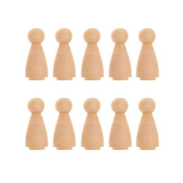 Aeromdale Lot de 1 figurines en bois pour loisirs créatifs Décoration en bois Bricolage Artisanat Artisanat Poupées ange Corp