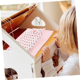 TOYANDONA 1 Jeu Literie De Maison De Poupée Accessoires De Maison De Poupée Drap De Maison De Poupée Couette De Maison De Pou