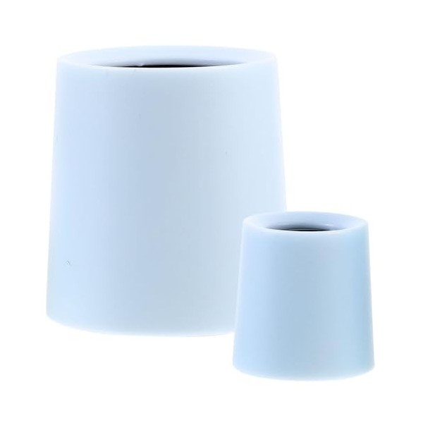 TOYANDONA Poubelles Miniatures pour Maison De Poupée 2 Pièces Petits Paniers À Déchets Ronds Conteneur pour Paysage Bleu