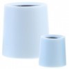 TOYANDONA Poubelles Miniatures pour Maison De Poupée 2 Pièces Petits Paniers À Déchets Ronds Conteneur pour Paysage Bleu