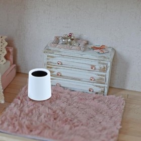 TOYANDONA Poubelles Miniatures pour Maison De Poupée 2 Pièces Petits Paniers À Déchets Ronds Conteneur pour Paysage Bleu