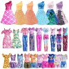 Vicloon Vêtements pour Barbie,12Pcs Vêtements Barbie Poupée Comprend 3 Robes à Paillettes +3 Robes à Fleurs + 6 Ensembles Ha