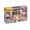 CRAYOLA - Color N Style - Rainbow Twins - Poupées à personnaliser - A partir de 3 ans Blanc 919200.006