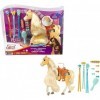 ​Spirit Lindomptable, coffret Miradero figurine cheval Chica Linda avec longue crinière à coiffer et accessoires fidèles au 