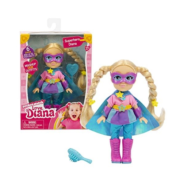 GP TOYS, Poupée Love, Diana 15 cm, Modèles aléatoires, Jouet pour enfants dès 3 ans, LVE06, LVE06000, Multicolore