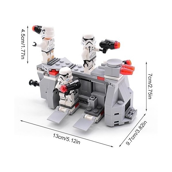 IQEPXTGO Star Wars Battle Pack Collectors Playset Puzzle Toys Includes 4 Minifigure Toys Boys & Girls Toys