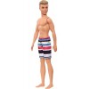 Barbie Plage poupée Ken brun avec short de bain motifs géométriques, jouet pour enfant, DWK07