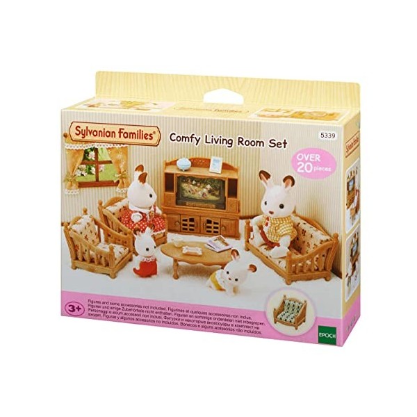 Sylvanian Families - 5339 - La pièce à vivre Mobilier Mini-Univers, de 3 Ans Multicolore