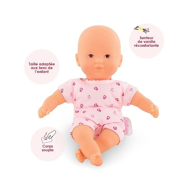 Corolle - Mon Premier Poupon, Mini Calin Rose, 20cm, dès 18 Mois, 9000120130