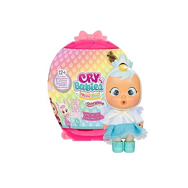 CRY BABIES MAGIC TEARS CBMT Storyland Dressing - Capsule surprise avec 1 Mini poupée qui pleure de vraies larmes, à habiller 