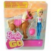 Barbie Mattel on The go Poupées à cheval Système de suivi – Les mini poupées chevauchent seules