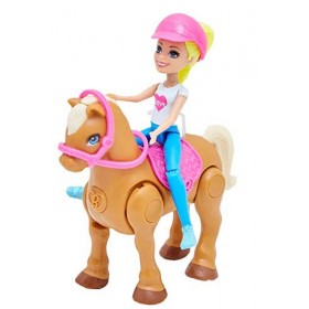 Barbie Mattel on The go Poupées à cheval Système de suivi – Les mini poupées chevauchent seules