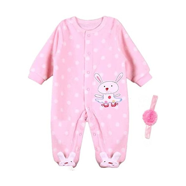 ZIYIUI Vêtements pour La Poupée Bébé Enfants Simulation Belle Pièces Ensemble Reborn Poupée Outfit Chapeau Accessoires pour P