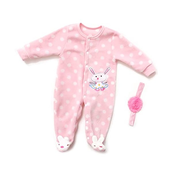 ZIYIUI Vêtements pour La Poupée Bébé Enfants Simulation Belle Pièces Ensemble Reborn Poupée Outfit Chapeau Accessoires pour P