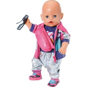 BABY born deluxe Tenue pour Faire Du Vélo pour Poupée de 43 cm, pour les Petites Mains, Jeu Créatif Suscite lEmpathie et Dév