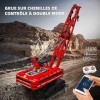 SDXFUWA 15070 Grue sur Chenilles, Kit de Construction Avancé pour Adultes, Modèle de Grue avec des Détails Incroyables 1292+