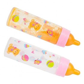 Bayer Design-79201AE Biberon Magique de Jus Lait, Bouteille à Boire, Accessoire pour Poupées, Poupon, Jeu dImitation, Blanc,