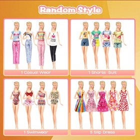 42 ensembles de vêtements et accessoires pour poupées Barbie, vêtements et accessoires inclus robe de mode+ Bikini+Tops+ pant