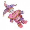 SM SunniMix Adorable Porcelaine Italienne Bébé Poupées Triangel Poupée Clown Poupée Jouets Maison Bureau Décor Anniversaire V