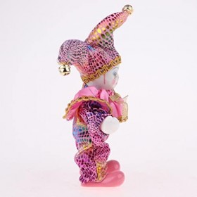 SM SunniMix Adorable Porcelaine Italienne Bébé Poupées Triangel Poupée Clown Poupée Jouets Maison Bureau Décor Anniversaire V