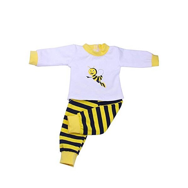 Aeromdale Ensemble de vêtements de poupée à manches longues et pantalons rayés Pateern pour poupée American Girl de 43 cm, ac