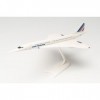 Herpa Maquette Air France Concorde – F-BVFB, echelle 1/200, Snap-fit Model, pièce de Collection, davion avec Support, Figuri